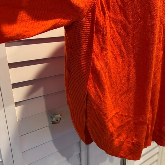 The Limited Vibrant Orange Long Sleeve Top very soft with side detail. - Picture 4 of 10
